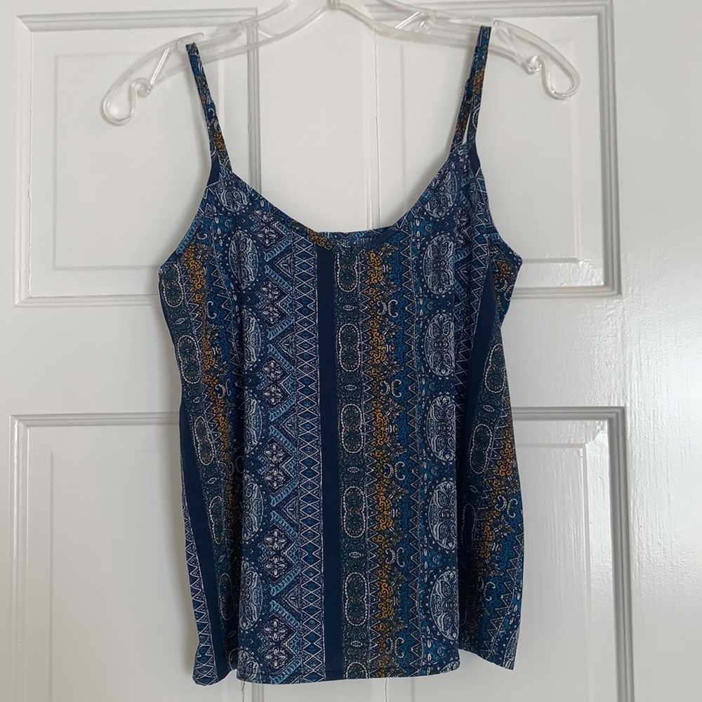 Blue boho tank 💙